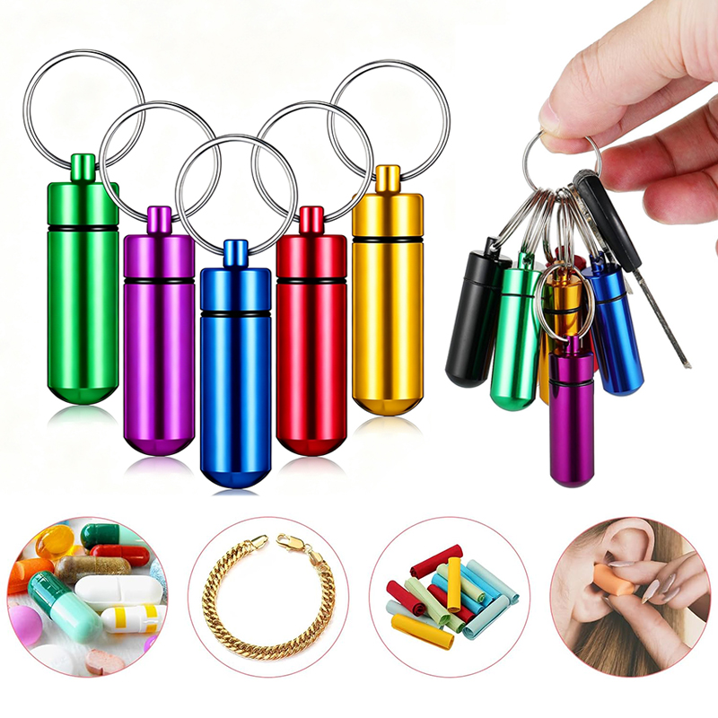 Edc Pill Carry - 1/5 SZT. Aluminiowa Mini Pudełko na