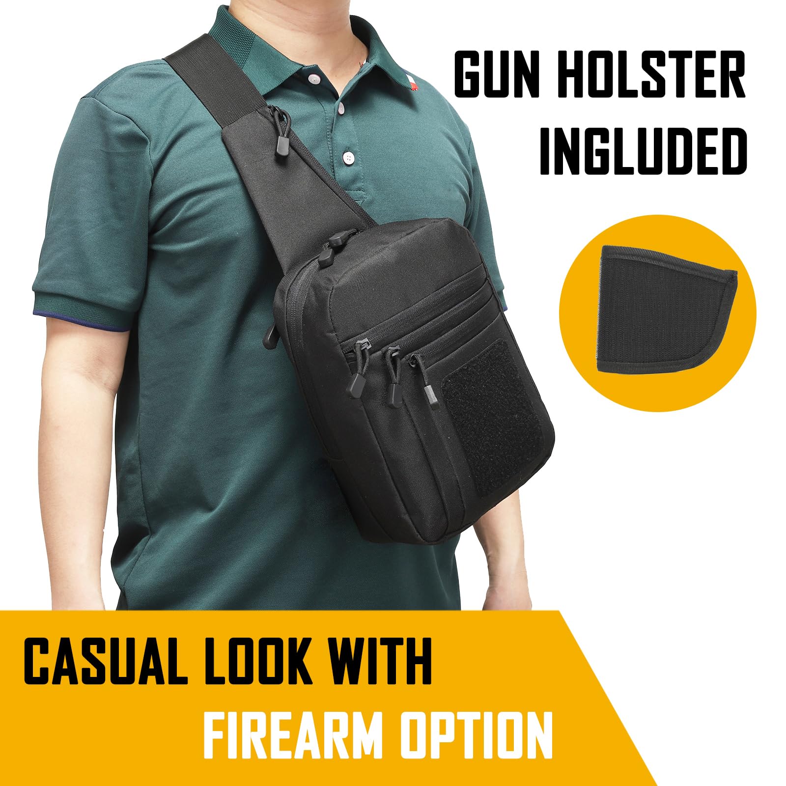 Edc Concealed Carry - Torba na ramię do ukrytego noszenia