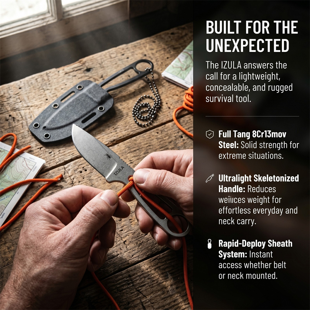 Nóż survivalowy Daily Carry Fu – Edc Fixed Blade Deep Carry recenzja i cena